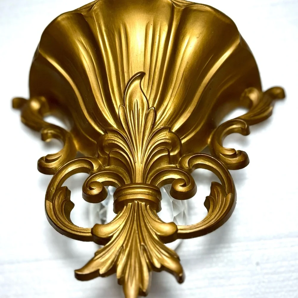 Elegant Gold Wall Sconce Planter Decor Accent Rome Classic Style